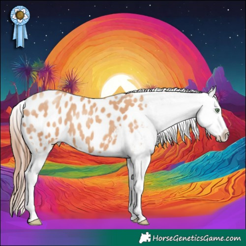 Horse Color:Amber Champagne Appaloosa 