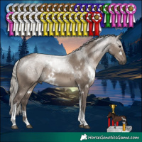 Horse Color:White Spotted Silver Grullo Tobiano Rabicano