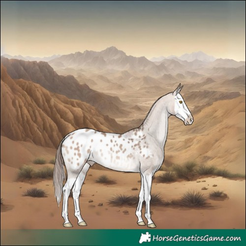 Horse Color:Amber Champagne Splash Appaloosa