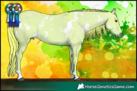 Horse Color:Watercolor White Spotted Liver Red Dun 