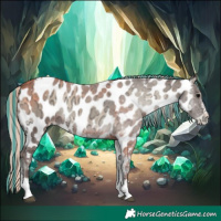 Horse Color:Painted Silver Blue Onyx Ice Sabino Tobiano Near Leopard Rabicano