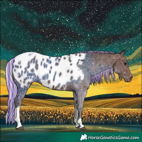 Horse Color:Painted Silver Brown Ice Tobiano Blanket Rabicano
