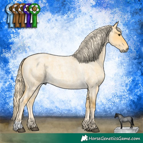 Horse Color:Palomino Roan Dun 