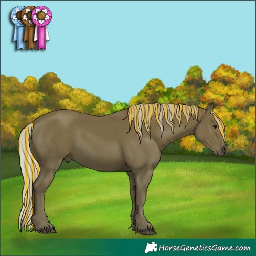 Horse Color:Painted Silver Black 