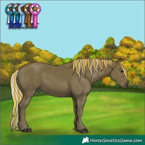 Horse Color:Painted Silver Black 