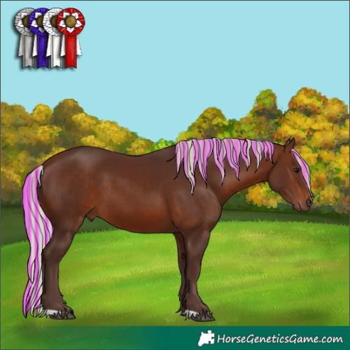 Horse Color:Painted Silver Brown 