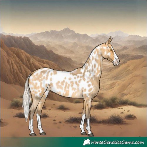 Horse Color:Silver Buckskin Roan Splash Appaloosa 