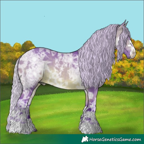 Horse Color:Watercolor Silver Bay Chinchilla Ice 