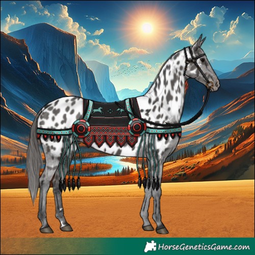 Horse Color:Black Appaloosa 