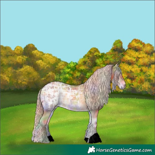 Horse Color:Void Nacre Palomino Ice Onyx 