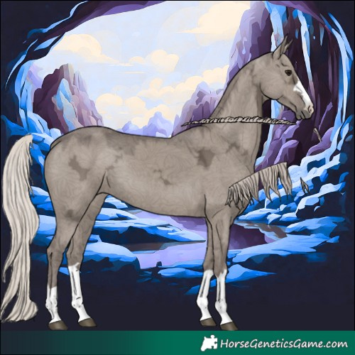Horse Color:Silver Grullo Ice 