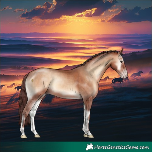 Horse Color:Chocolate Sable Champagne Onyx 