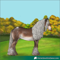 Horse Color:Liver Chestnut Mushroom Tobiano 