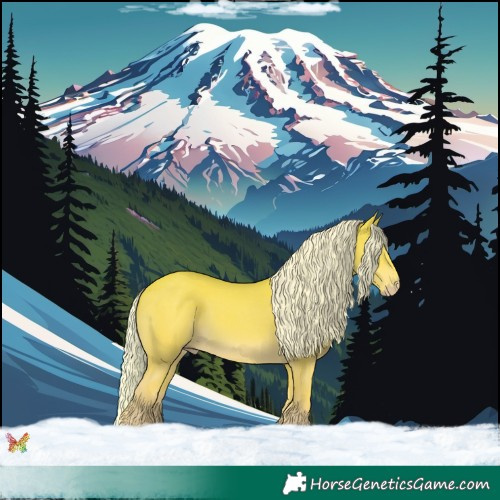 Horse Color:Silver Perlino 