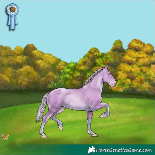 Horse Color:Silver Amber Cream Champagne Pearl 