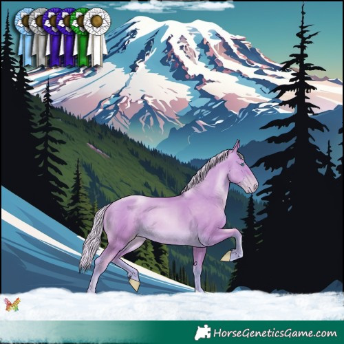 Horse Color:Silver Amber Cream Champagne Pearl 