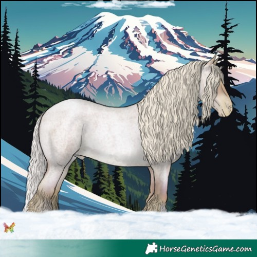 Horse Color:Silver Sable Champagne Roan Pearl 