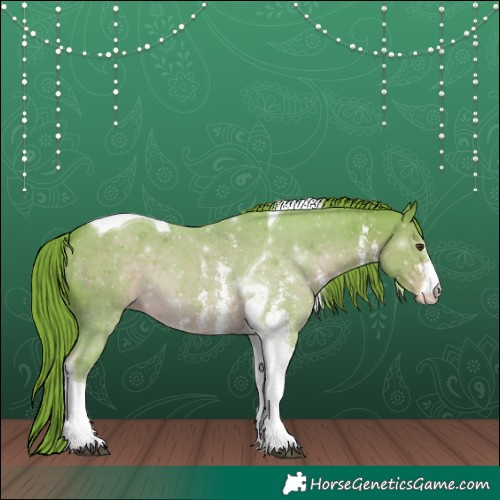 Horse Color:Watercolor Liver Chestnut Sabino Tobiano 