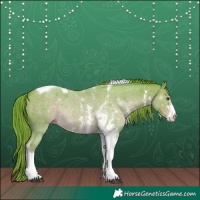 Horse Color:Watercolor Liver Chestnut Sabino Tobiano 