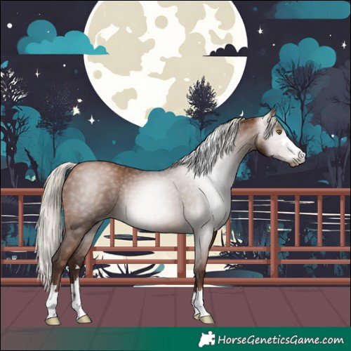Horse Color:Gray Silver Brown Pearl