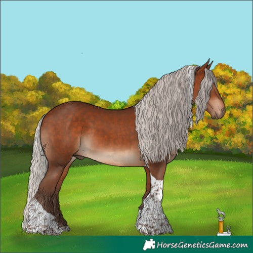 Horse Color:Silver Bay Tobiano 