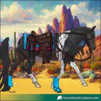 Horse Color:Brown Tobiano