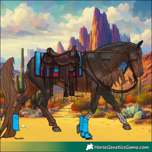 Horse Color:Liver Chestnut Tobiano 