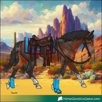 Horse Color:Bay Tobiano 