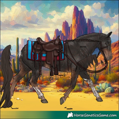 Horse Color:Liver Chestnut Tobiano 