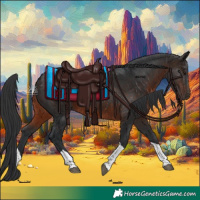 Horse Color:Brown Tobiano 