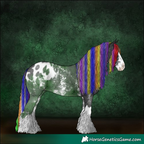 Horse Color:Painted Liver Chestnut Ice Sabino Splash Blanket 