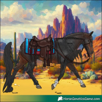 Horse Color:Brown Tobiano 