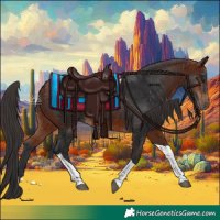 Horse Color:Bay Tobiano 