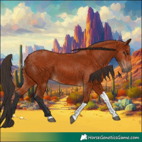 Horse Color:Bay Tobiano