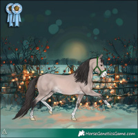 Horse Color:Platinum Buckskin Sabino 