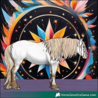 Horse Color:White Spotted Chocolate Palomino Dun Mushroom Near Fewspot 