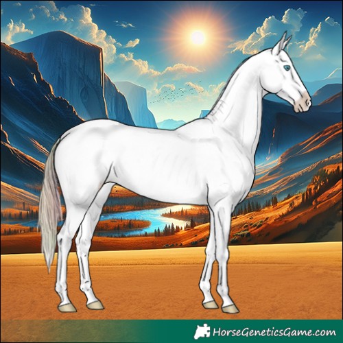 Horse Color:Nacre White Spotted Buckskin Ice Pearl Onyx Splash Leopard
