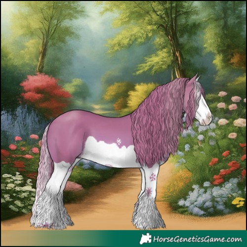 Horse Color:Watercolor Chestnut Splash 