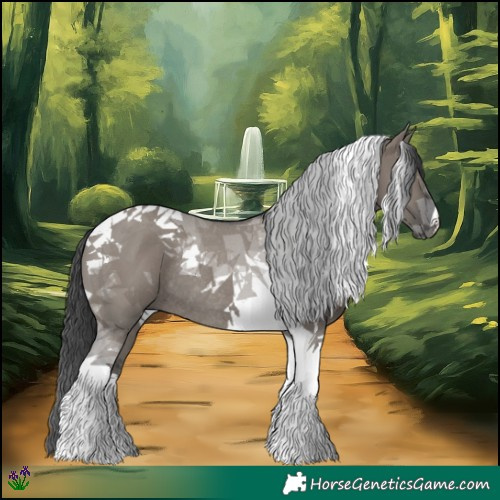 Horse Color:Grullo Tobiano Rabicano