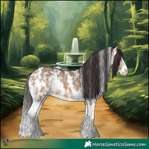 Horse Color:Brown Dun Sabino Splash Rabicano