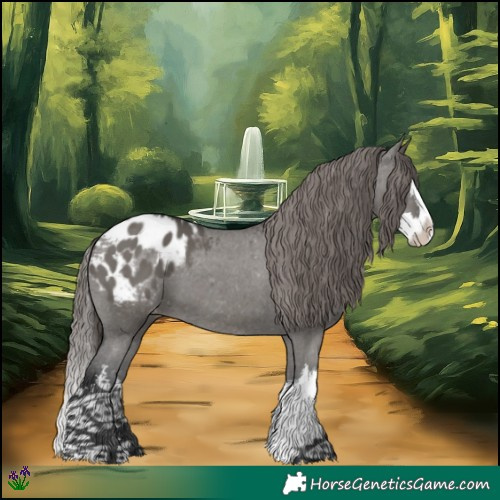 Horse Color:White Spotted Grullo Splash Appaloosa 