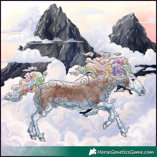 Horse Color:Gray Painted Chestnut Splash 