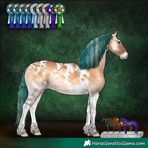 Horse Color:Painted Red Dun Onyx Tobiano 