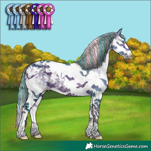 Horse Color:Painted Watercolor Chocolate Bay Ice Onyx Sabino Splash Tobiano 