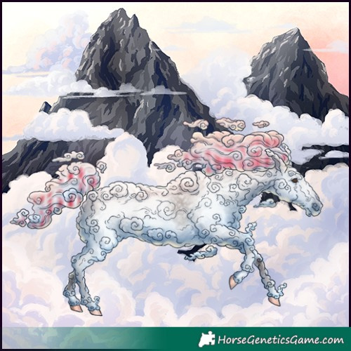 Horse Color:Gray Painted Chestnut Frame 