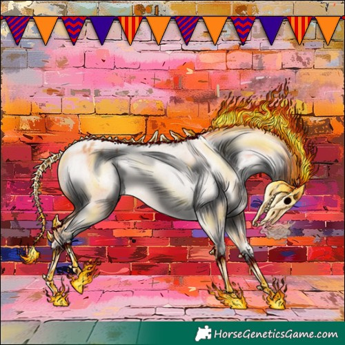 Horse Color:Silver Classic Champagne Varnish