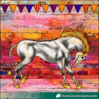 Horse Color:Silver Classic Champagne Appaloosa