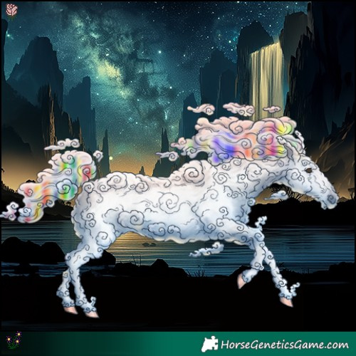 Horse Color:Gray Painted White Spotted Chestnut 