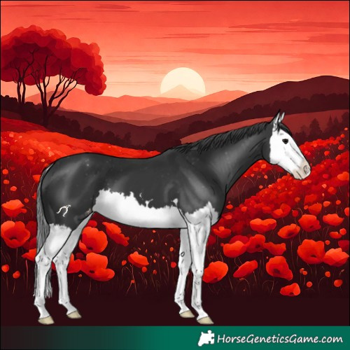 Horse Color:Black Splash Varnish