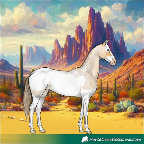 Horse Color:Amber Cream Champagne Roan Splash Frame Appaloosa 